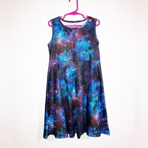 NIB Blue Space Galaxy Dress Starry Night Dress Constellation Dress
